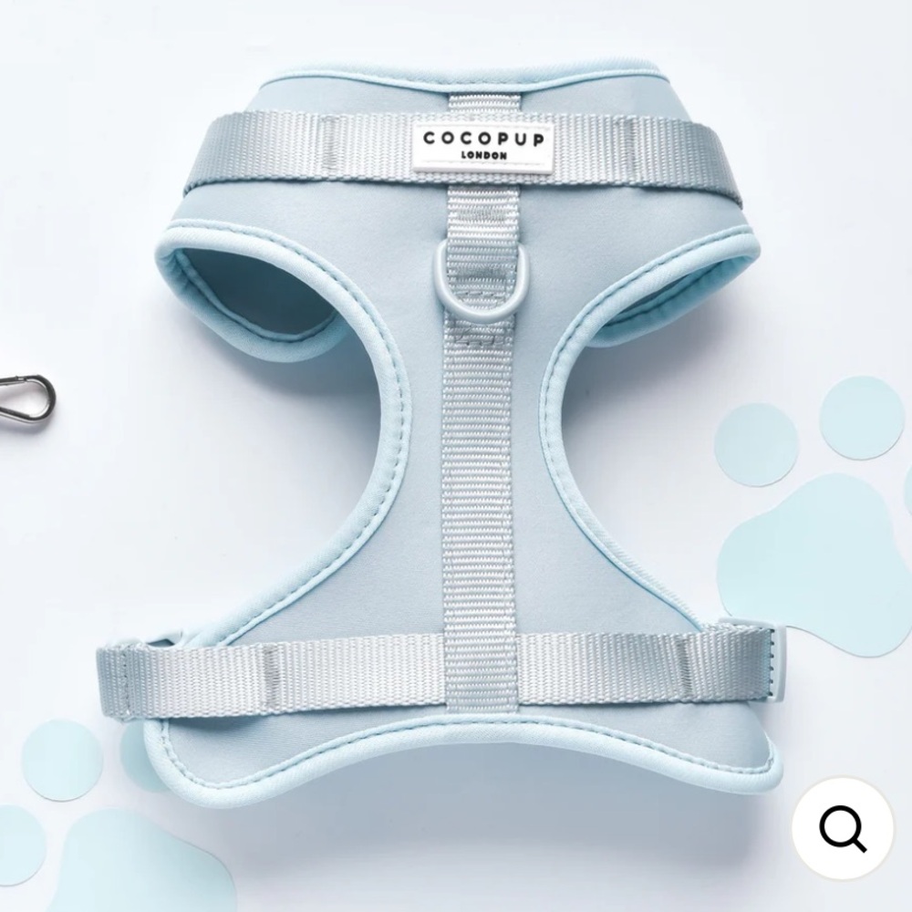 *Never been used!* CocoPup Light Blue Dog Harness size Large